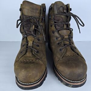 WOLVERINE BLACKTAIL MEN'S WORK 6"LACE UP BOOT Size 12EW Soft Toe Heavy Duty